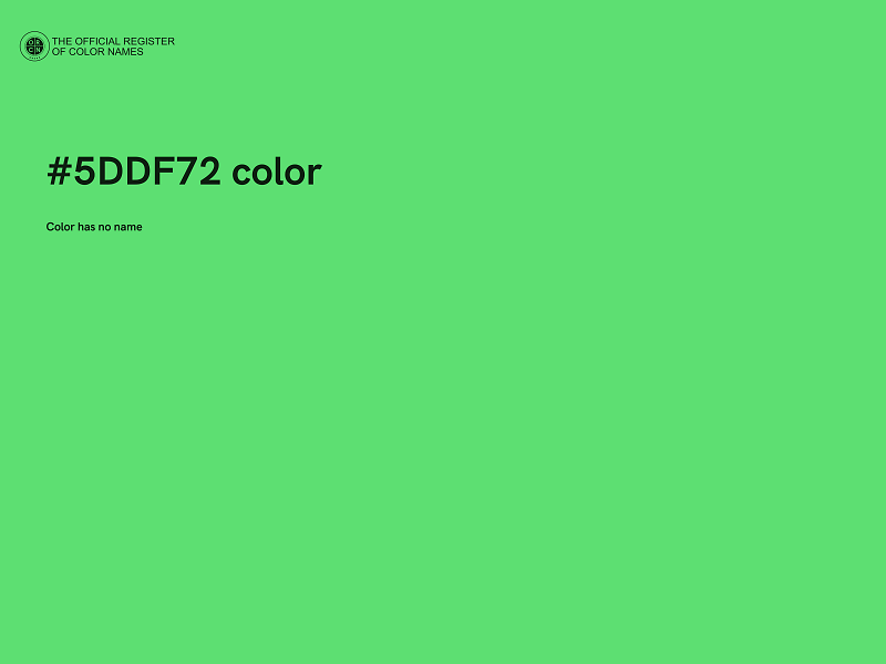 #5DDF72 color image