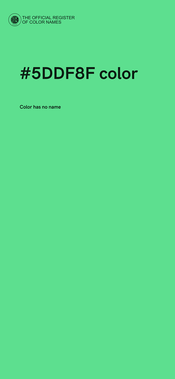 #5DDF8F color image