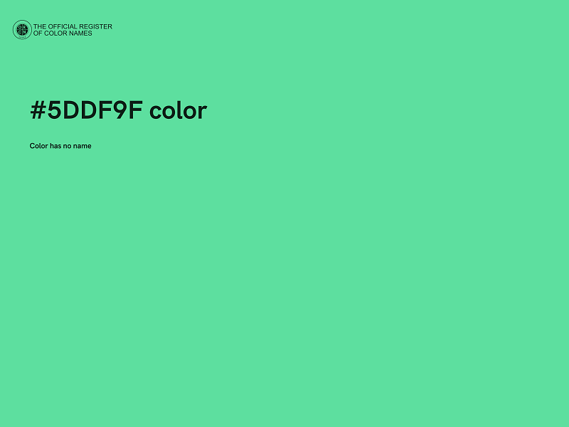 #5DDF9F color image
