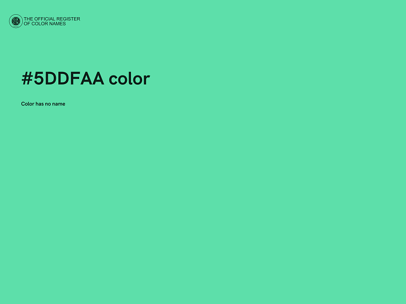 #5DDFAA color image