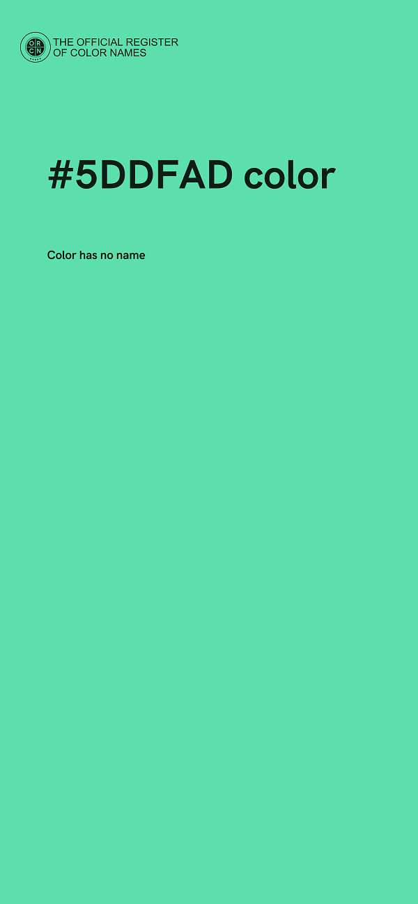 #5DDFAD color image