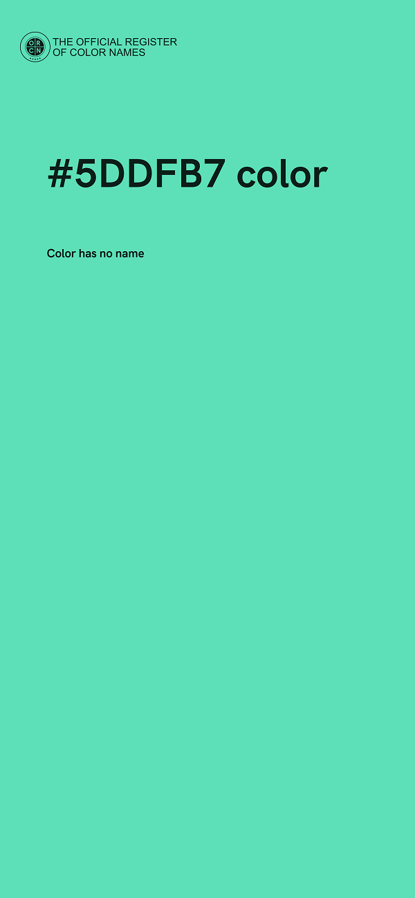 #5DDFB7 color image