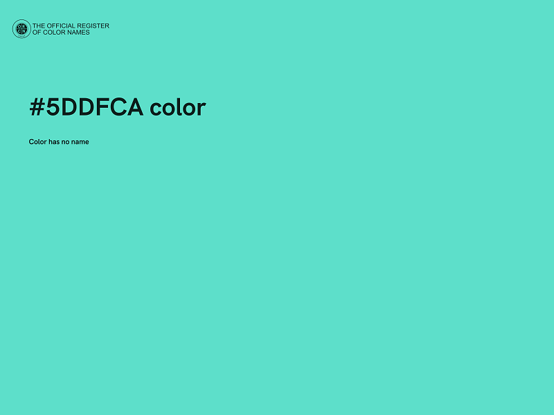 #5DDFCA color image