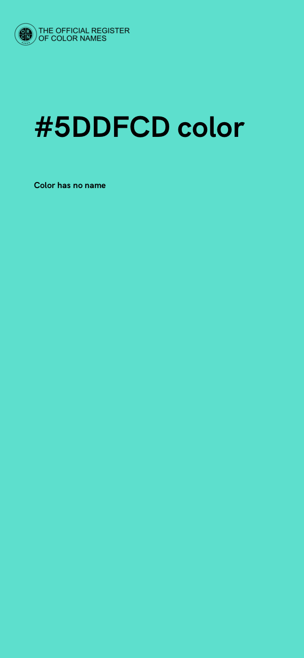 #5DDFCD color image