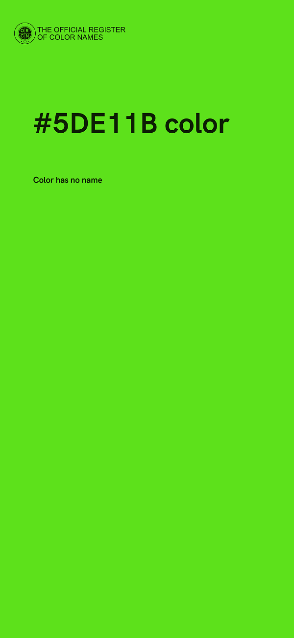 #5DE11B color image