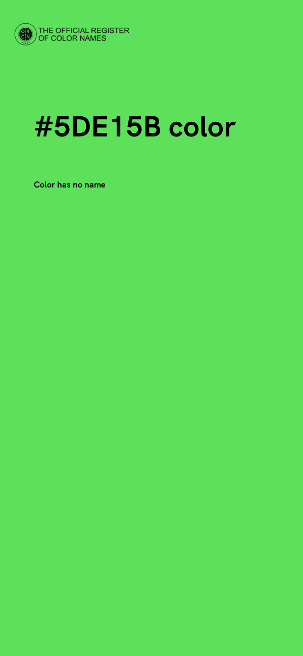 #5DE15B color image