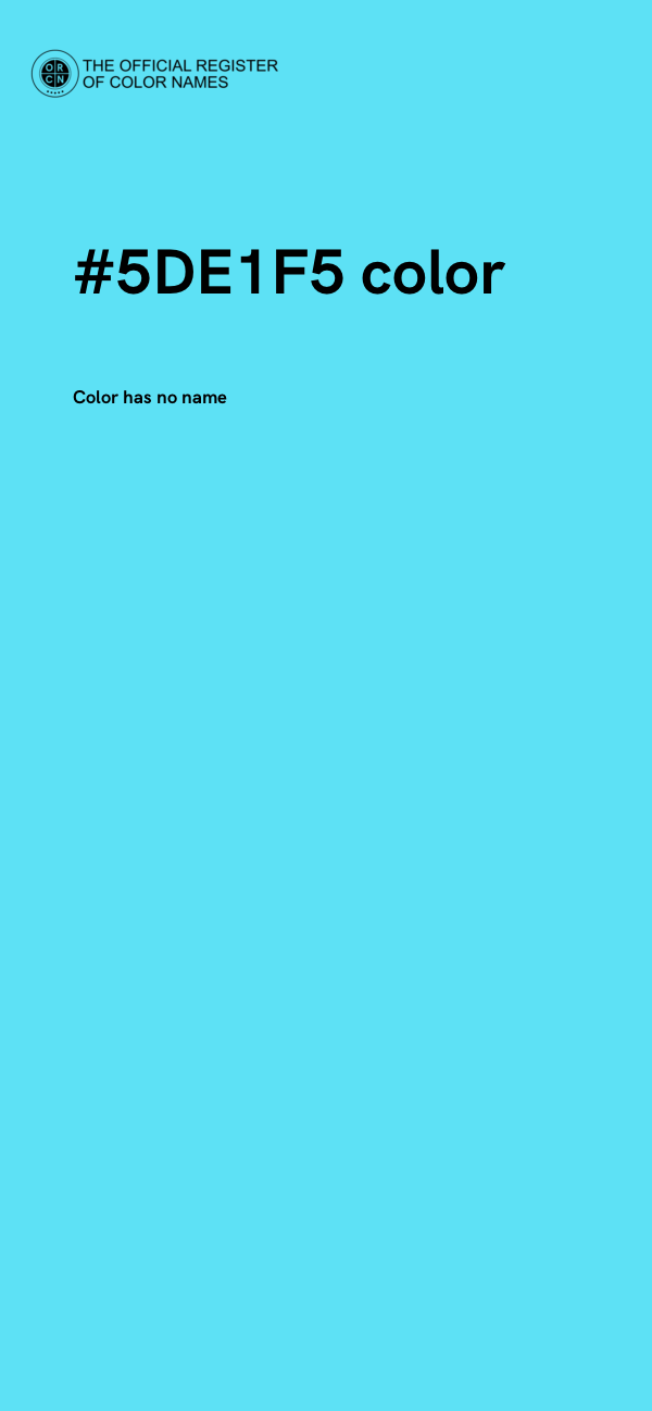 #5DE1F5 color image