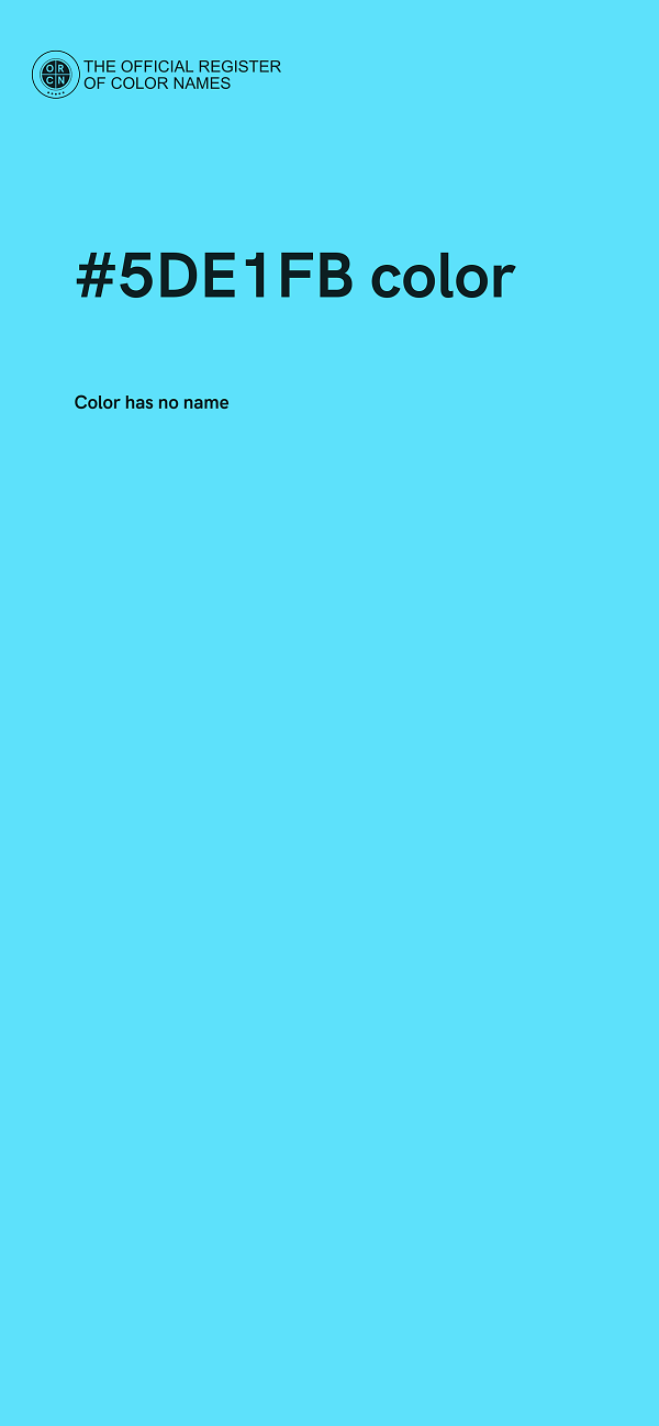 #5DE1FB color image