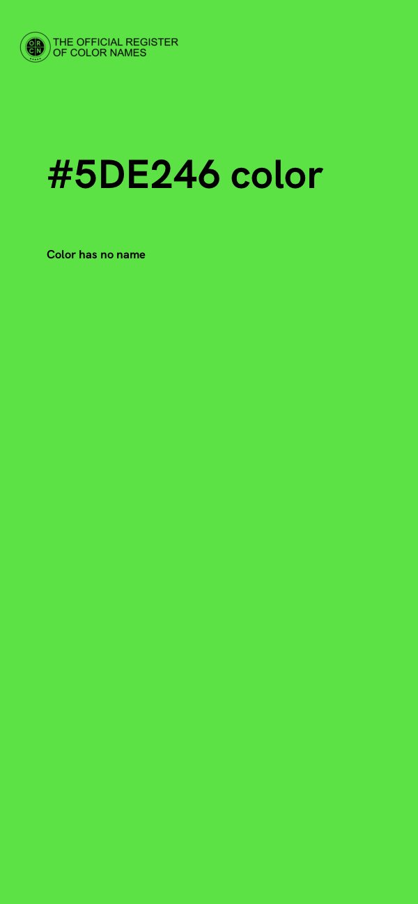 #5DE246 color image