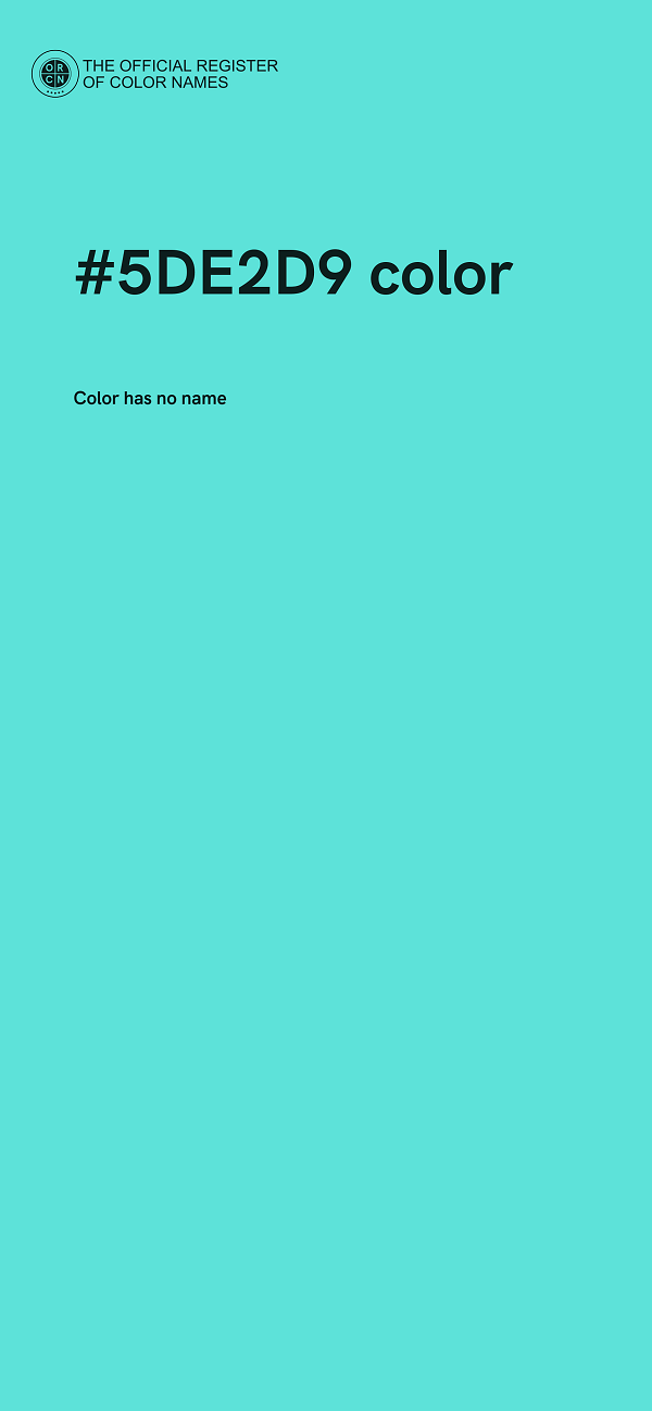 #5DE2D9 color image