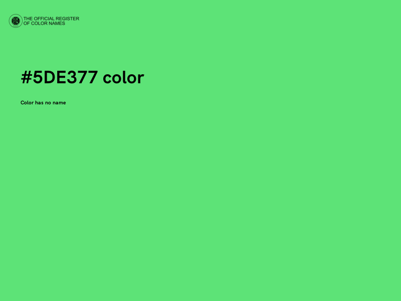 #5DE377 color image