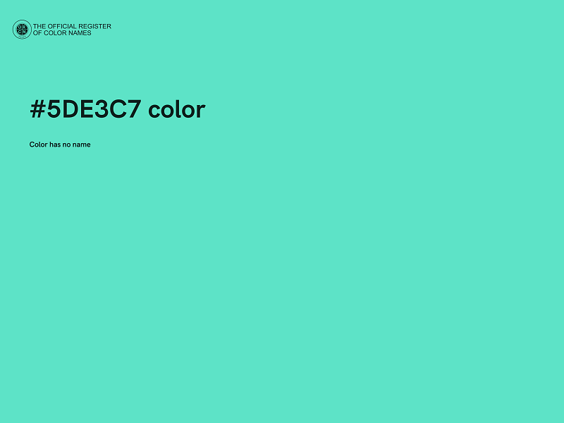 #5DE3C7 color image