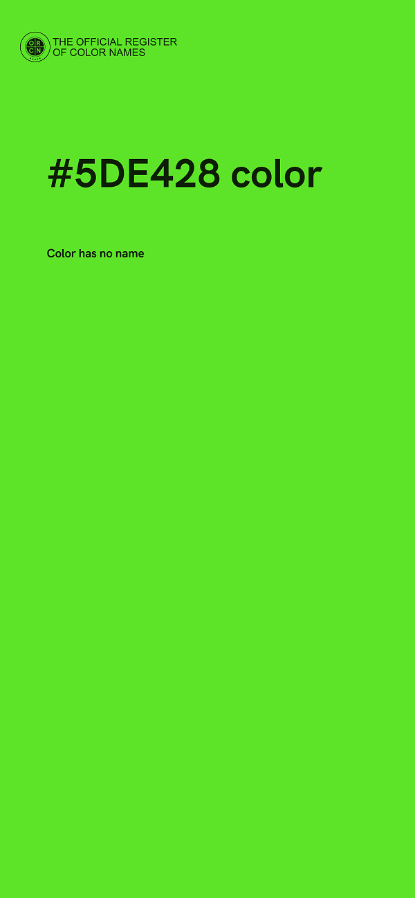#5DE428 color image