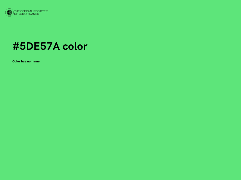 #5DE57A color image