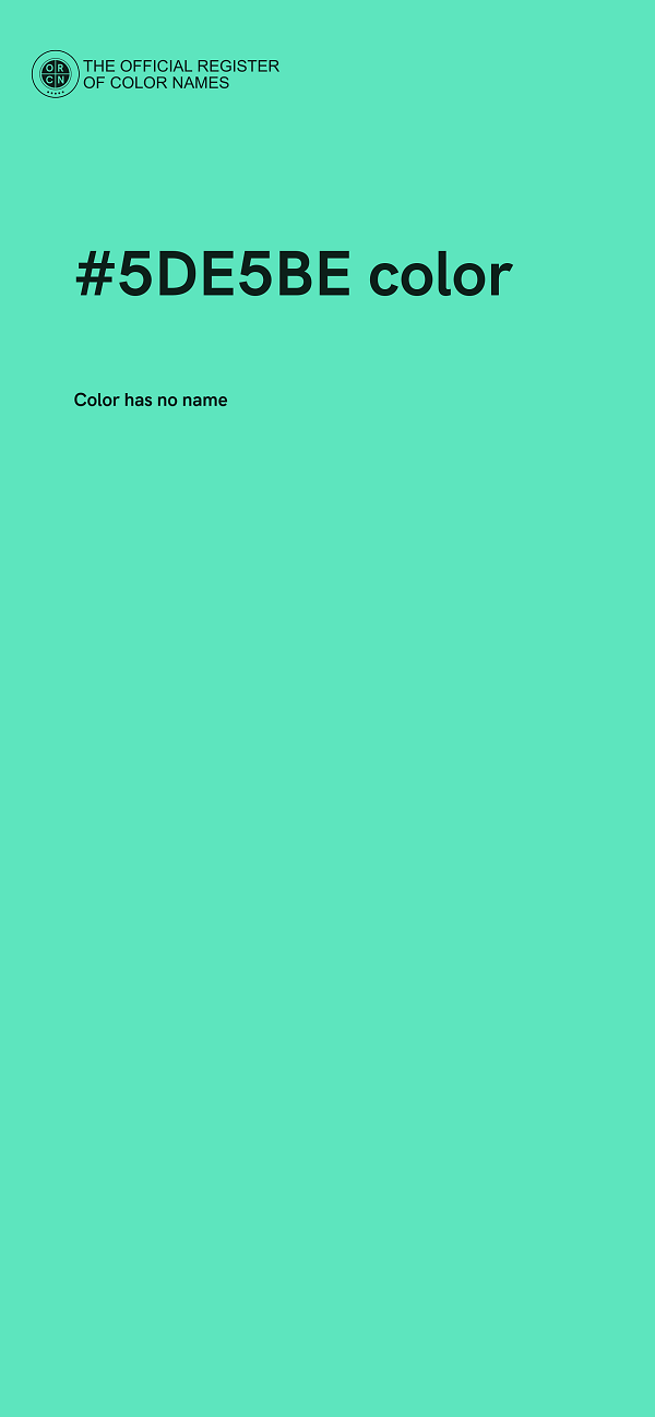 #5DE5BE color image