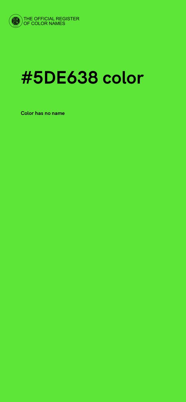 #5DE638 color image