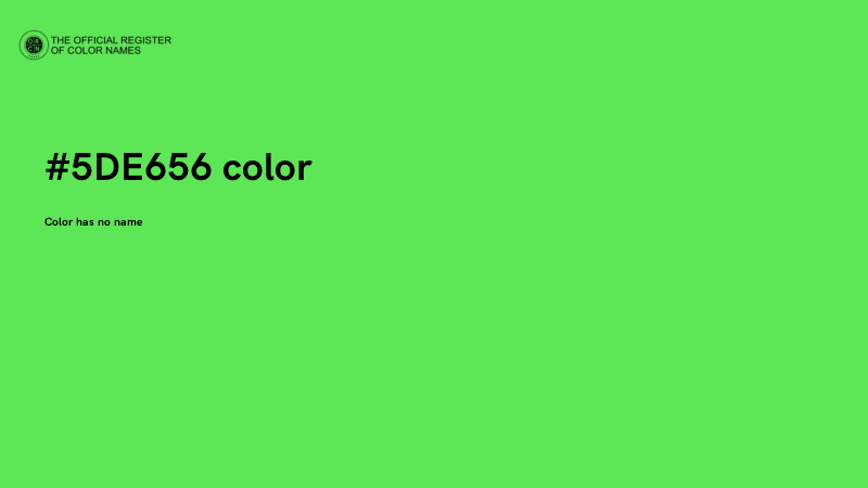 #5DE656 color image