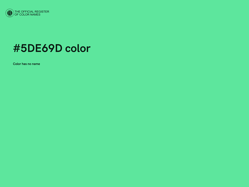 #5DE69D color image