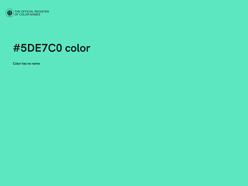 #5DE7C0 color image