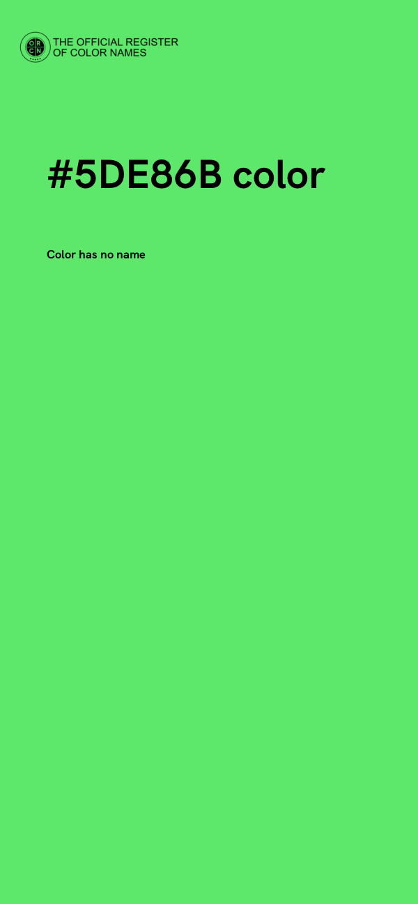 #5DE86B color image