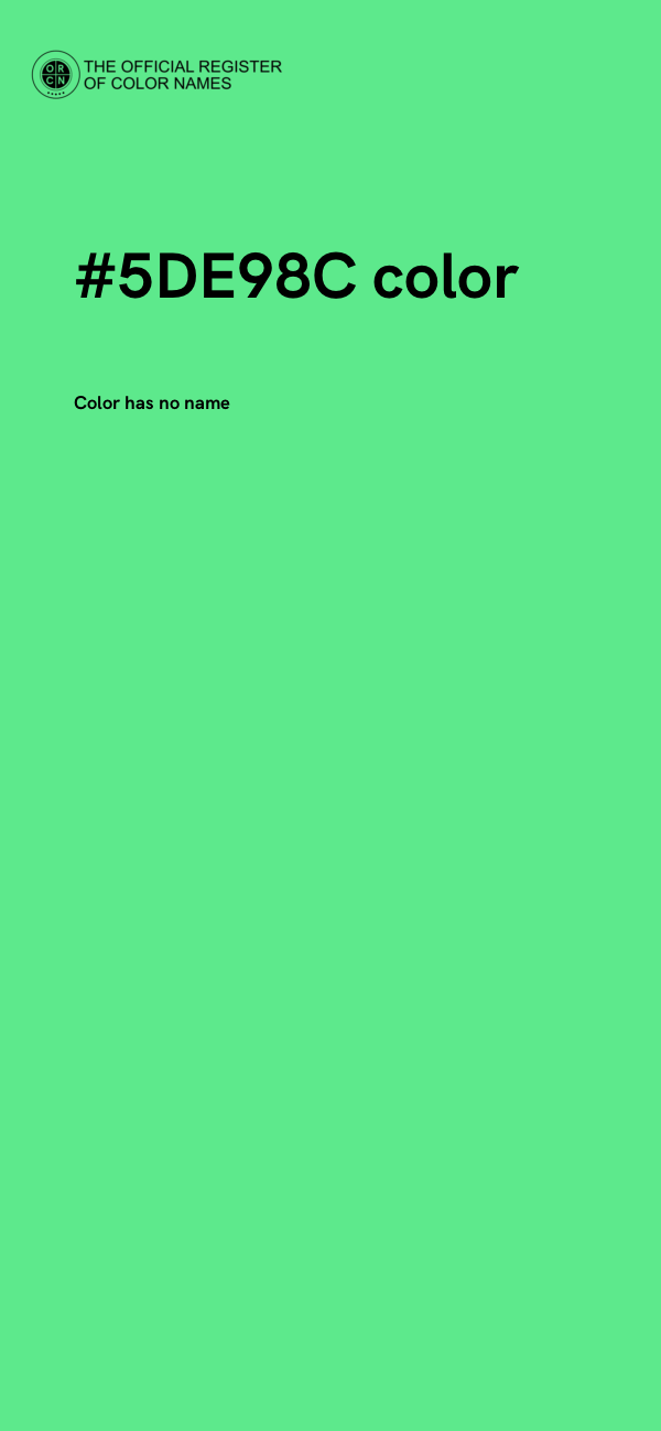 #5DE98C color image