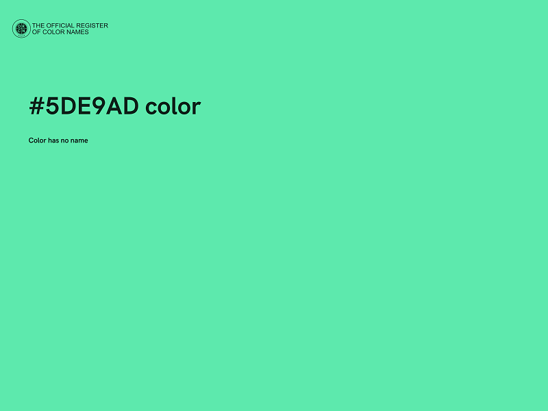 #5DE9AD color image
