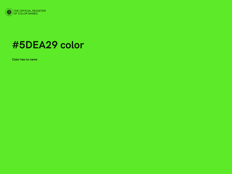#5DEA29 color image