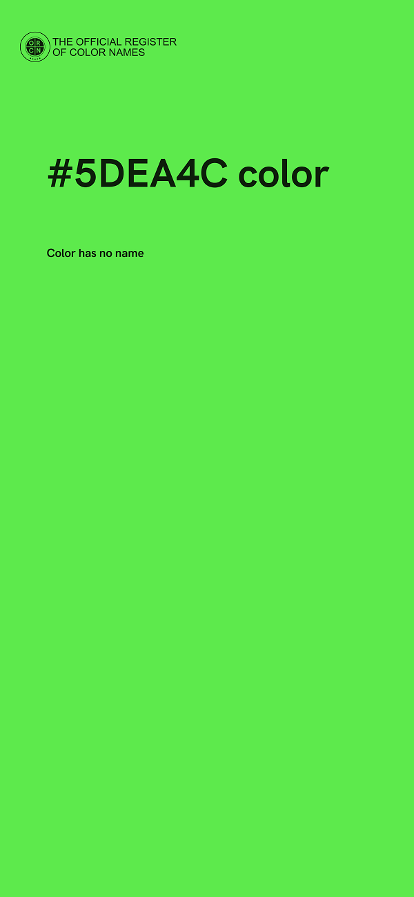 #5DEA4C color image