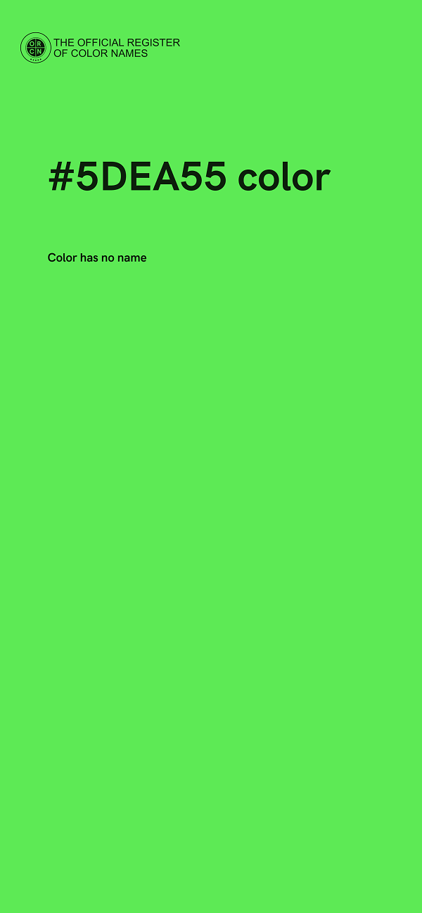 #5DEA55 color image