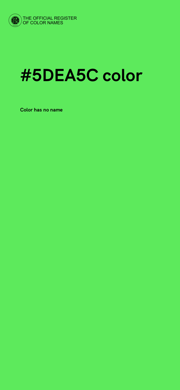 #5DEA5C color image
