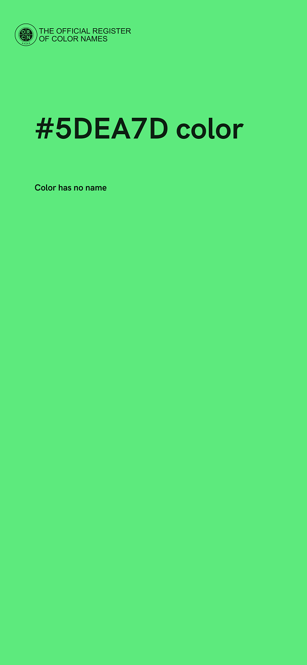 #5DEA7D color image