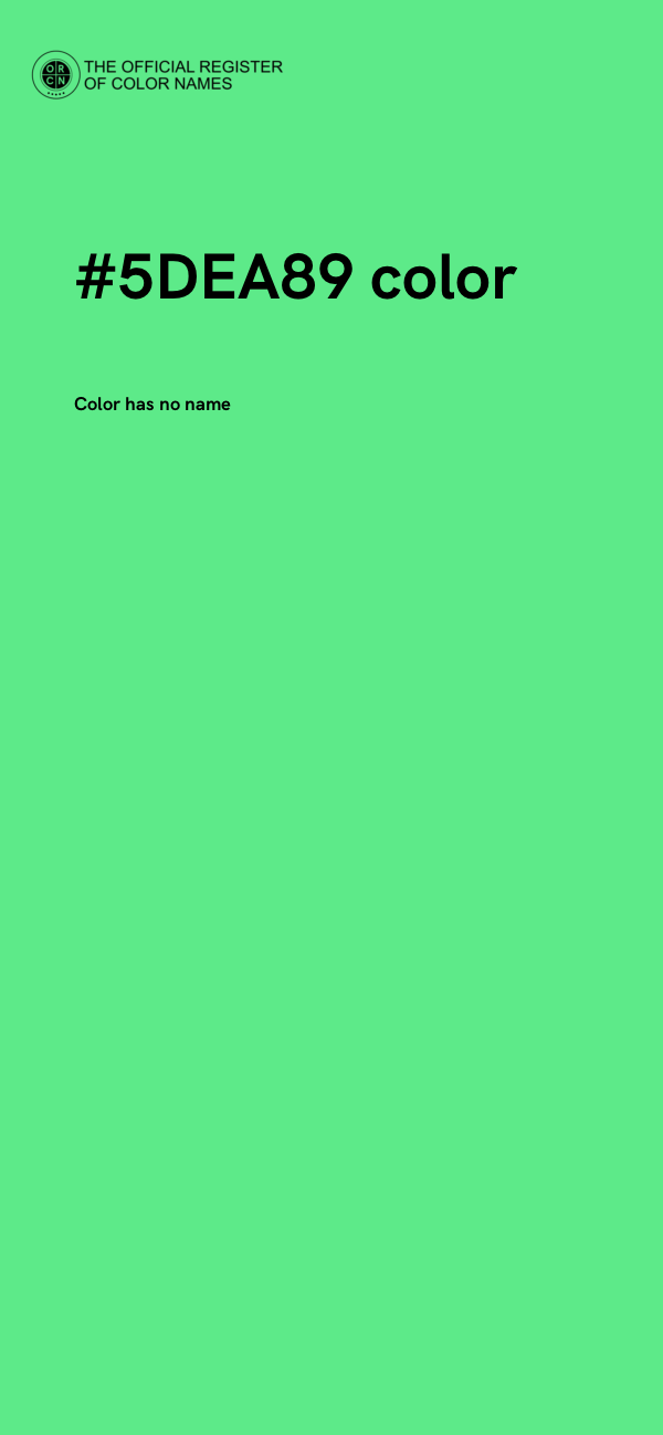 #5DEA89 color image
