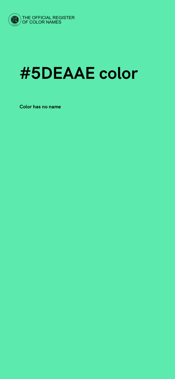 #5DEAAE color image