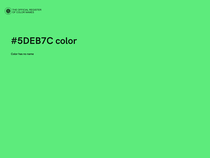 #5DEB7C color image