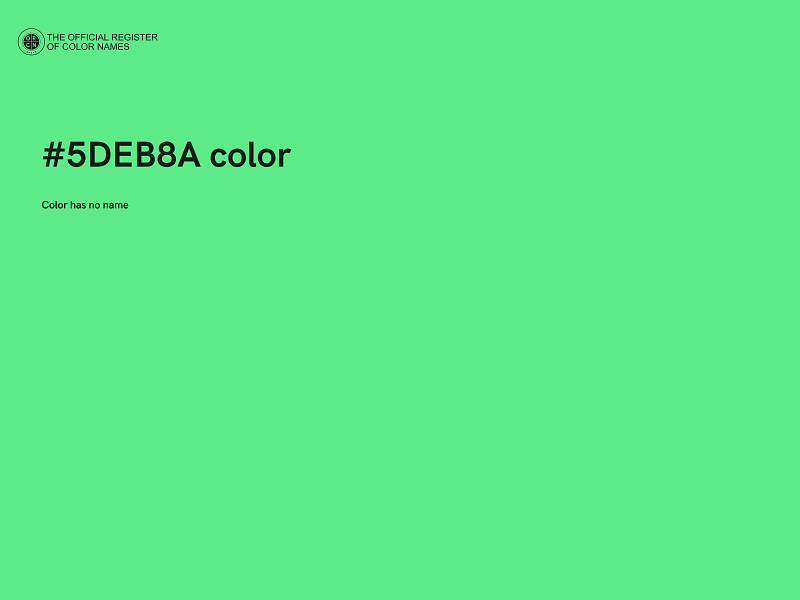 #5DEB8A color image