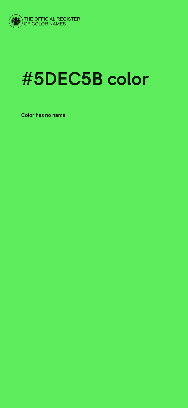 #5DEC5B color image