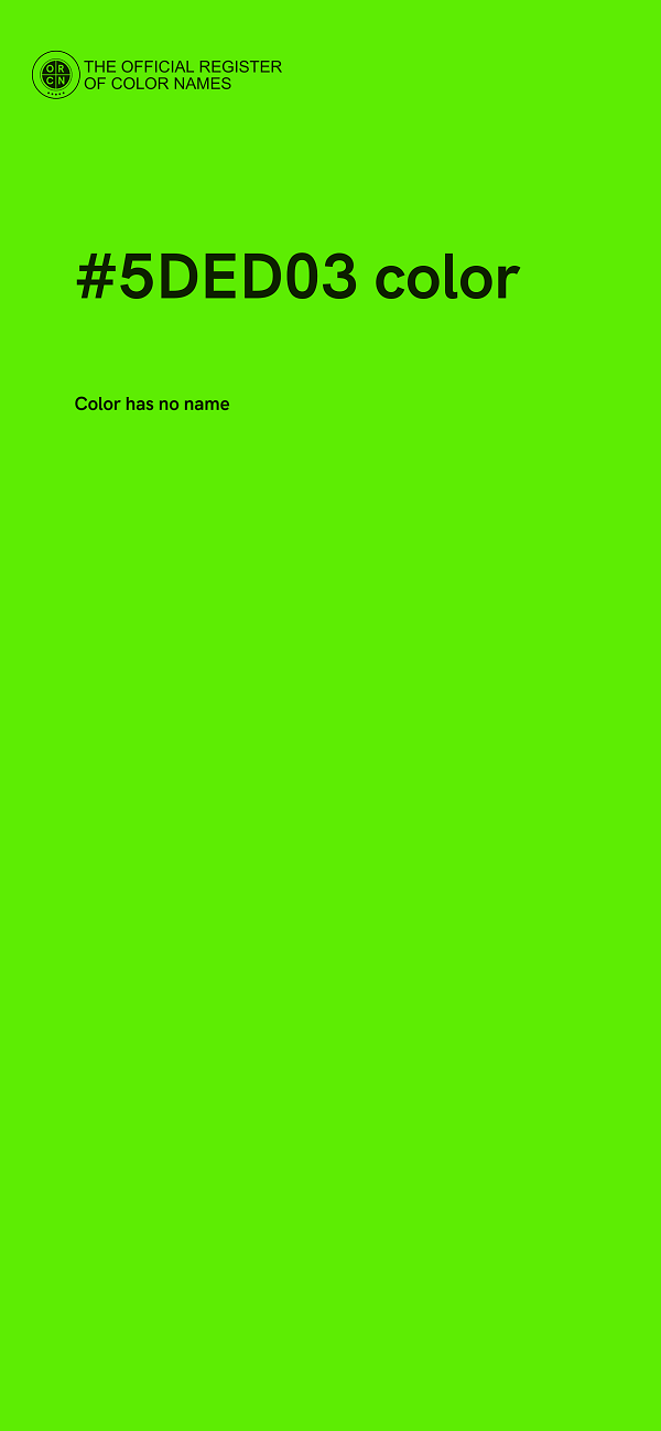 #5DED03 color image