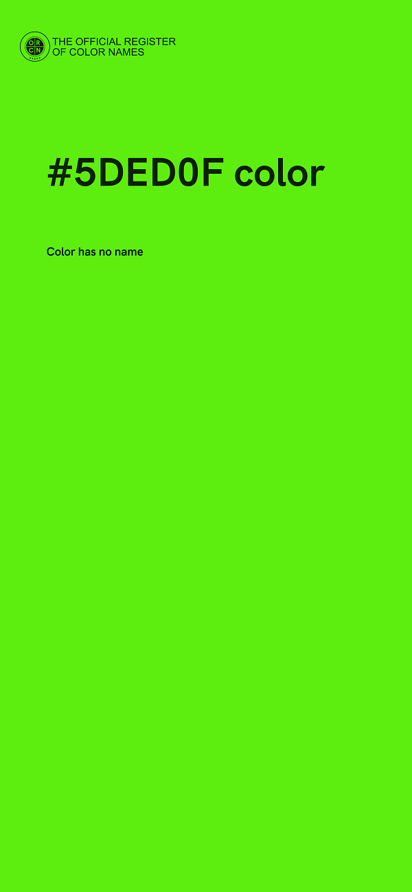 #5DED0F color image