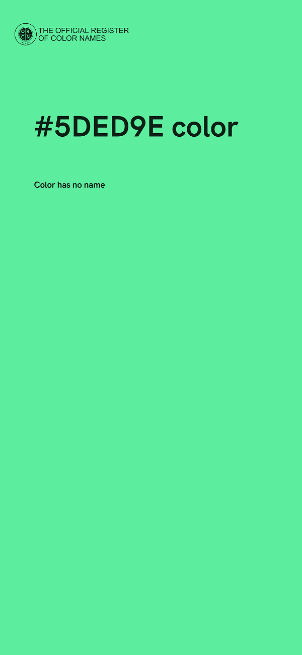 #5DED9E color image