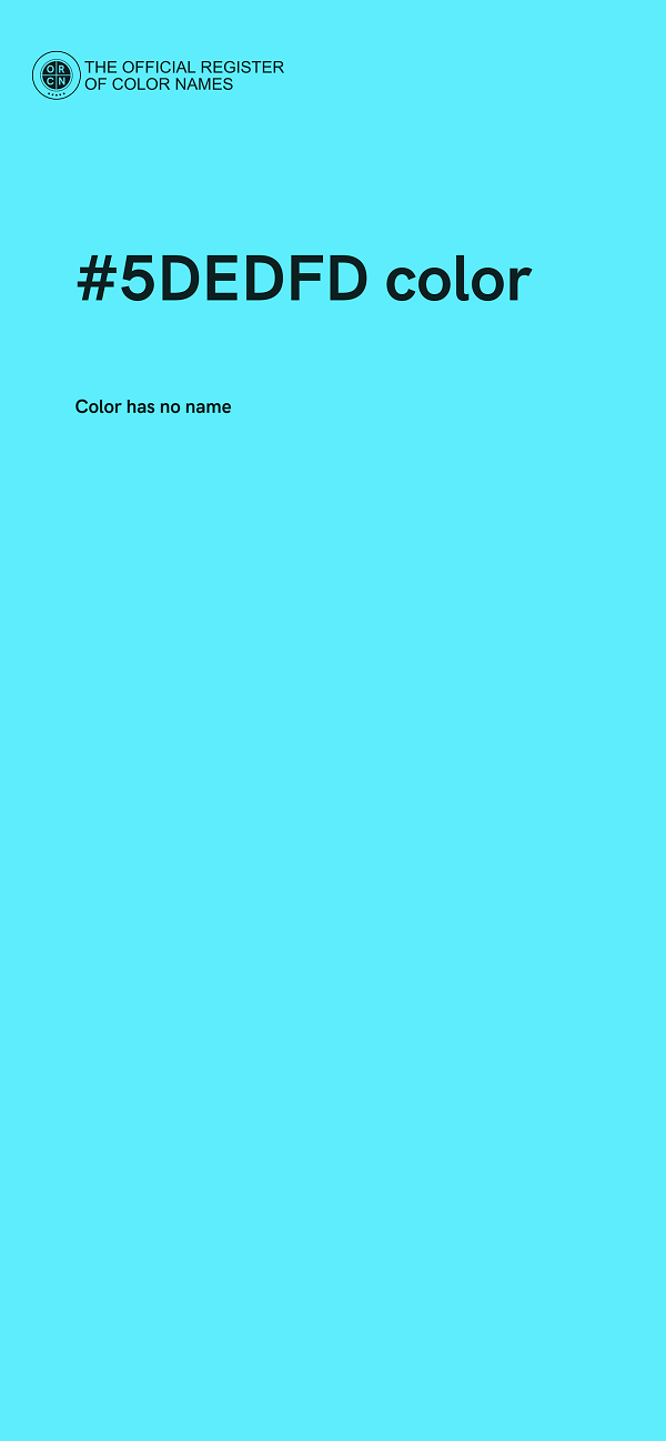 #5DEDFD color image
