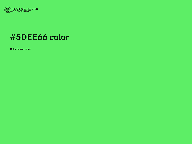 #5DEE66 color image