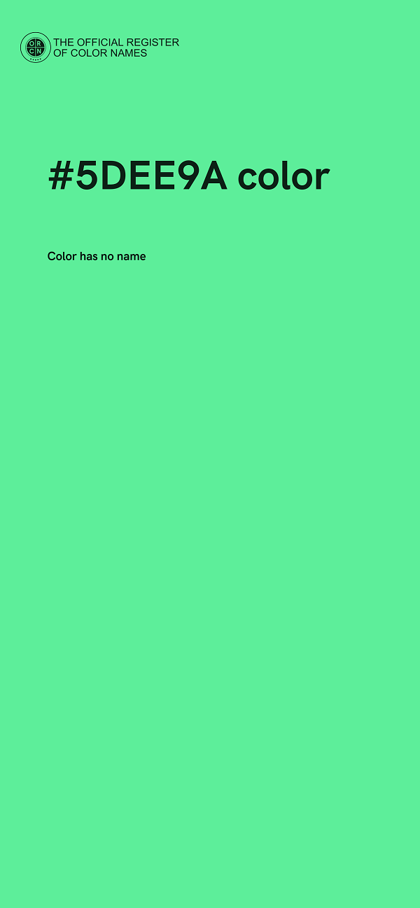 #5DEE9A color image