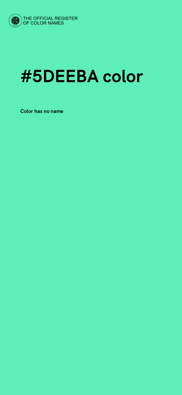 #5DEEBA color image