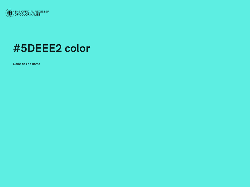#5DEEE2 color image