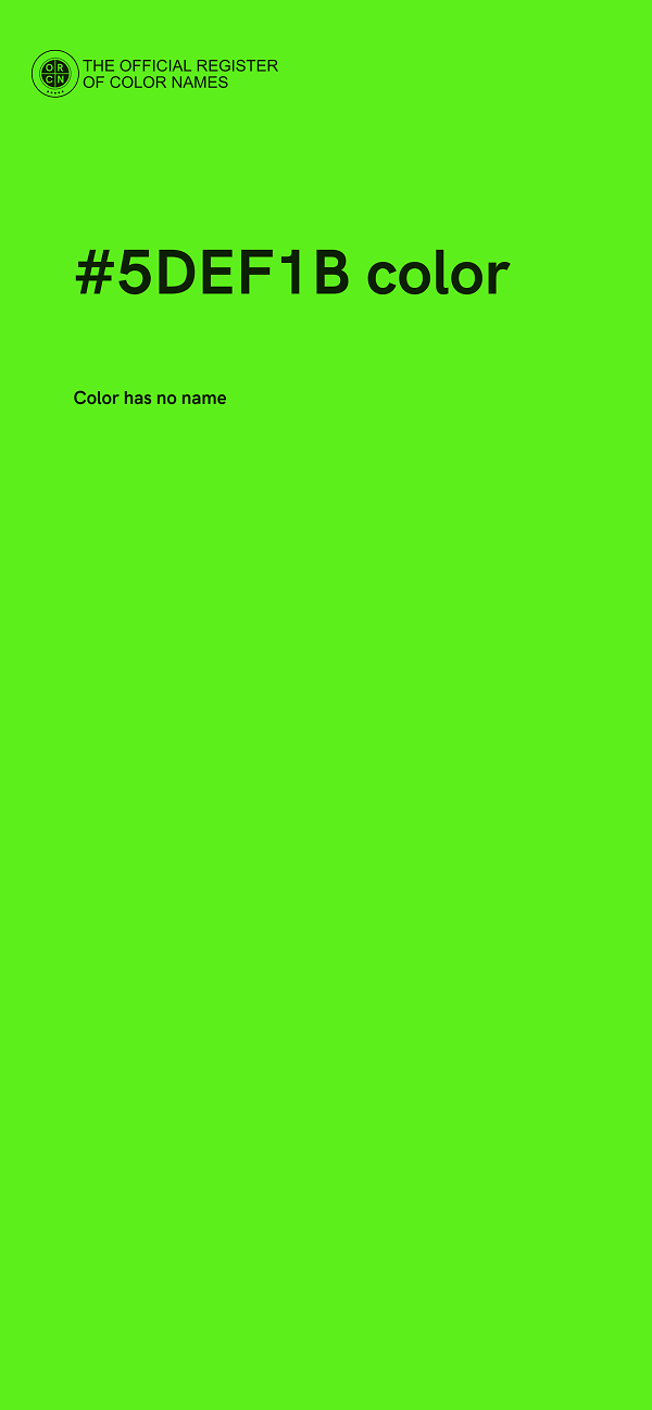 #5DEF1B color image