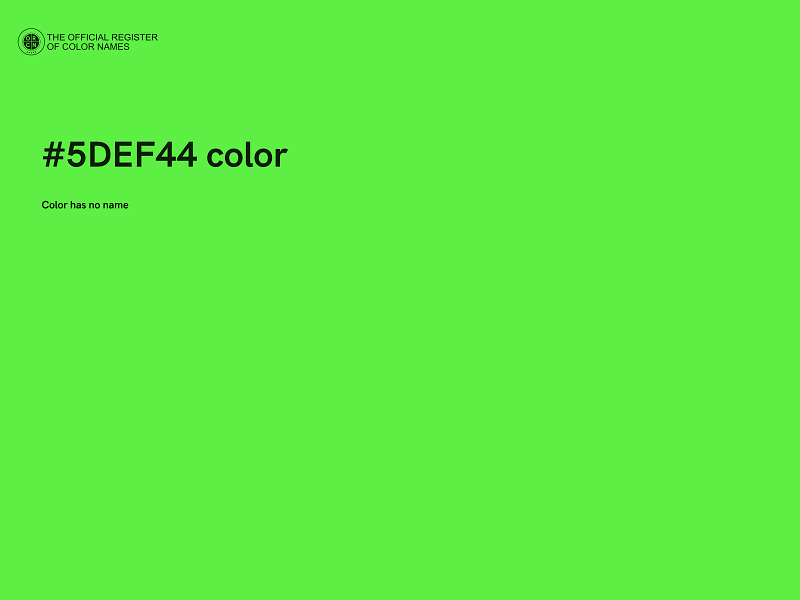 #5DEF44 color image