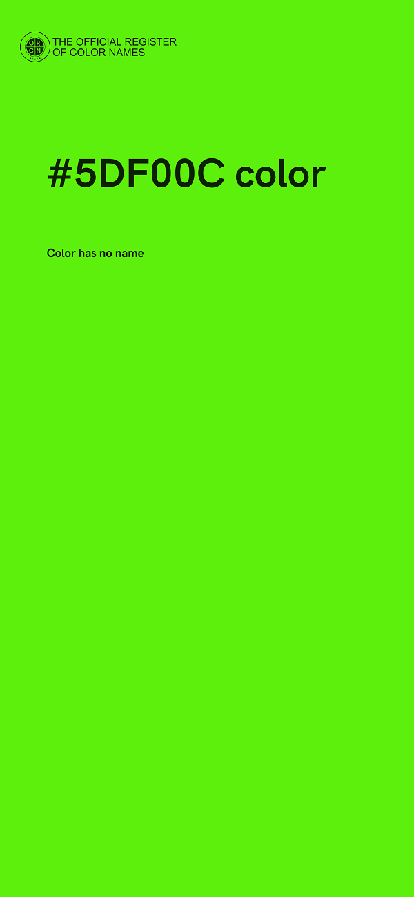 #5DF00C color image