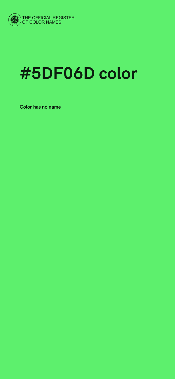 #5DF06D color image
