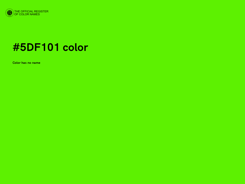 #5DF101 color image