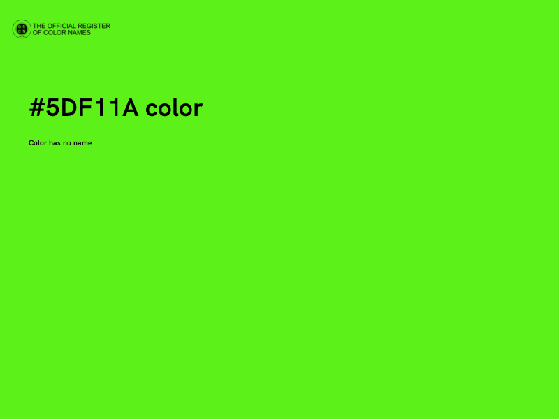 #5DF11A color image